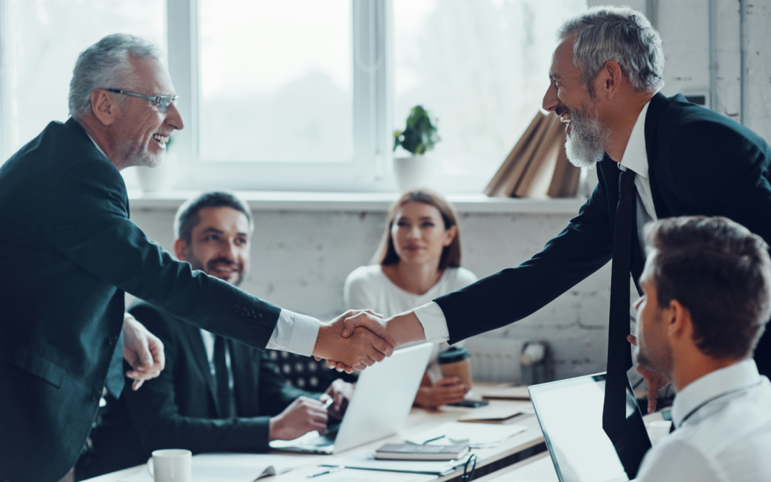 A business owner signing an NDA to ensure confidentiality during a business sale.